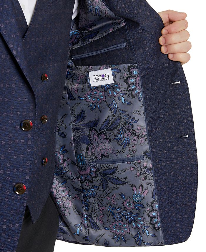 Tayion Collection Men's ClassicFit Jacquard Suit Jacket Macy's