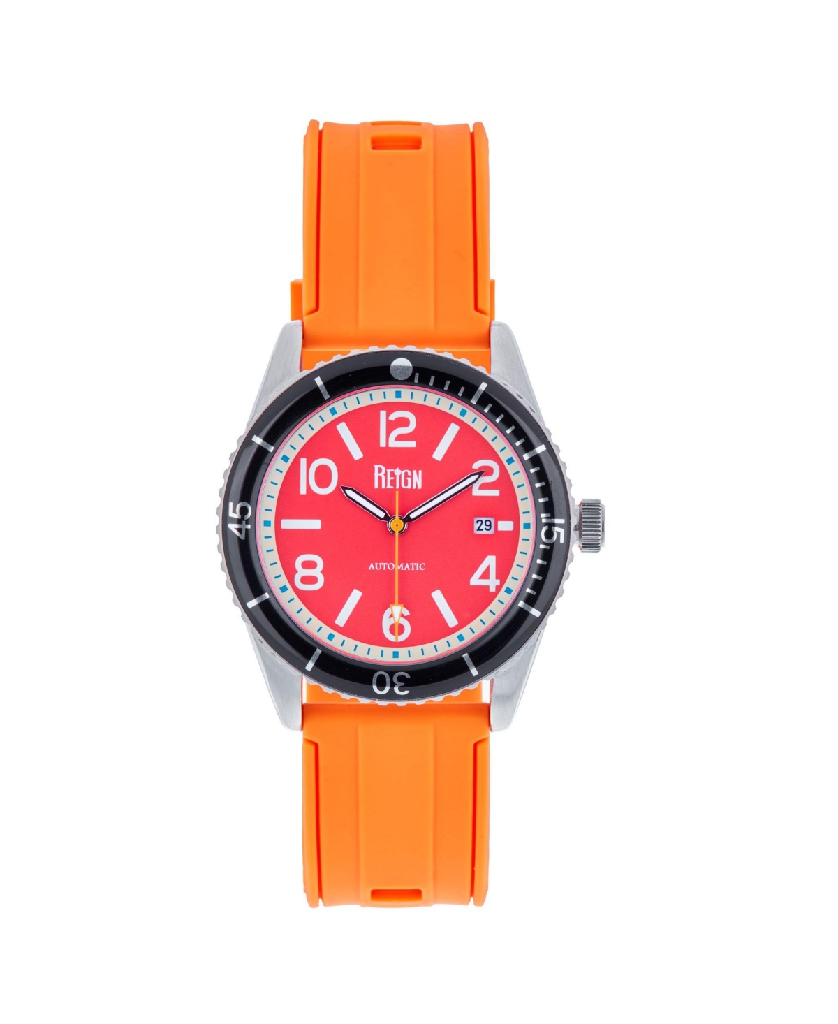 Men Gage Rubber Watch - Red/Orange, 42mm - Red/orange