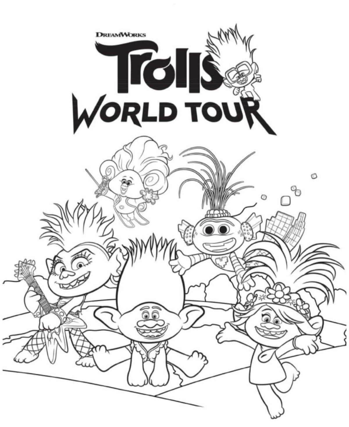 Shop Crayola Color Wonder Trolls 2 World Tour Series 18 Mess Free Coloring Pages Set In Multi