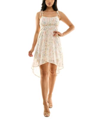  As U Wish Junior's Lace and Pearl Short Prom Dress