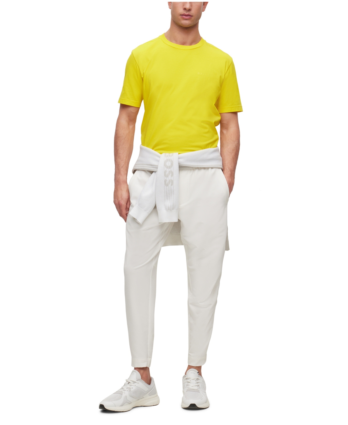 Boss by Hugo Boss Men's Regular-Fit Stretch Cotton T-shirt