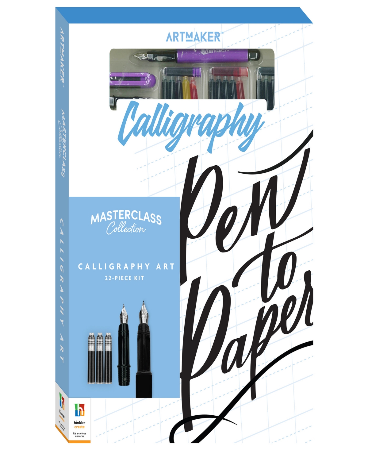 Art Maker Kids' Master Class Collection Calligraphy Art Kit Beginner To Advanced Calligraphy Calligraphy Guide Calli In Multi
