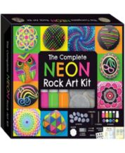 Kaleidoscope Super Electrifying Neon Activity Kit Space Themed Coloring Book with Neon Stationery and Stickers Rocket Keyring Arts and Craft Kits for