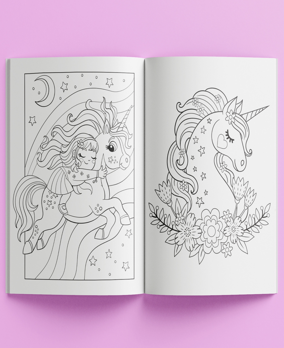 Shop Jr. Jigsaw 100-piece Jigsaw Puzzle Magical Unicorn Forest Shiny Shaped Puzzle Coloring Book 19.3" X 14.2" Fanta In Multi