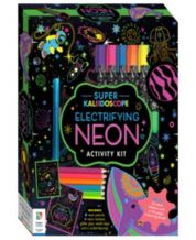 Hinkler The Complete Neon Rock Art Kit - DIY Rock Painting for Kids - Rocks, Brushes, Paint, Stencils Included - 19 Easy-to-Follow Projects - Arts
