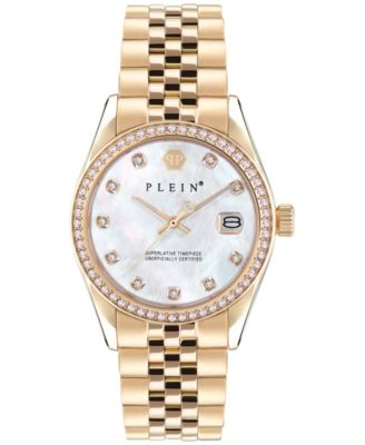 Philipp Plein - Women's Date Superlative Gold Ion-Plated Bracelet Watch 34mm