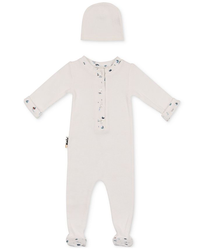 Paper Boat Footie Set-Pale Blue