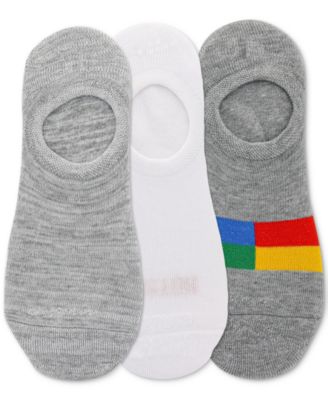 Hot Sox - Men's 3-Pk. Check Stripe Liner Socks