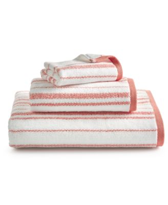 Charter Club Elite Stripe Bath Towels Bedding In Smoke Combo