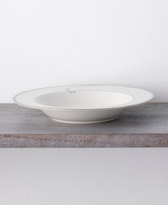 Platinum Wave Set of 4 Soup Bowls, 9.50", 10 oz.