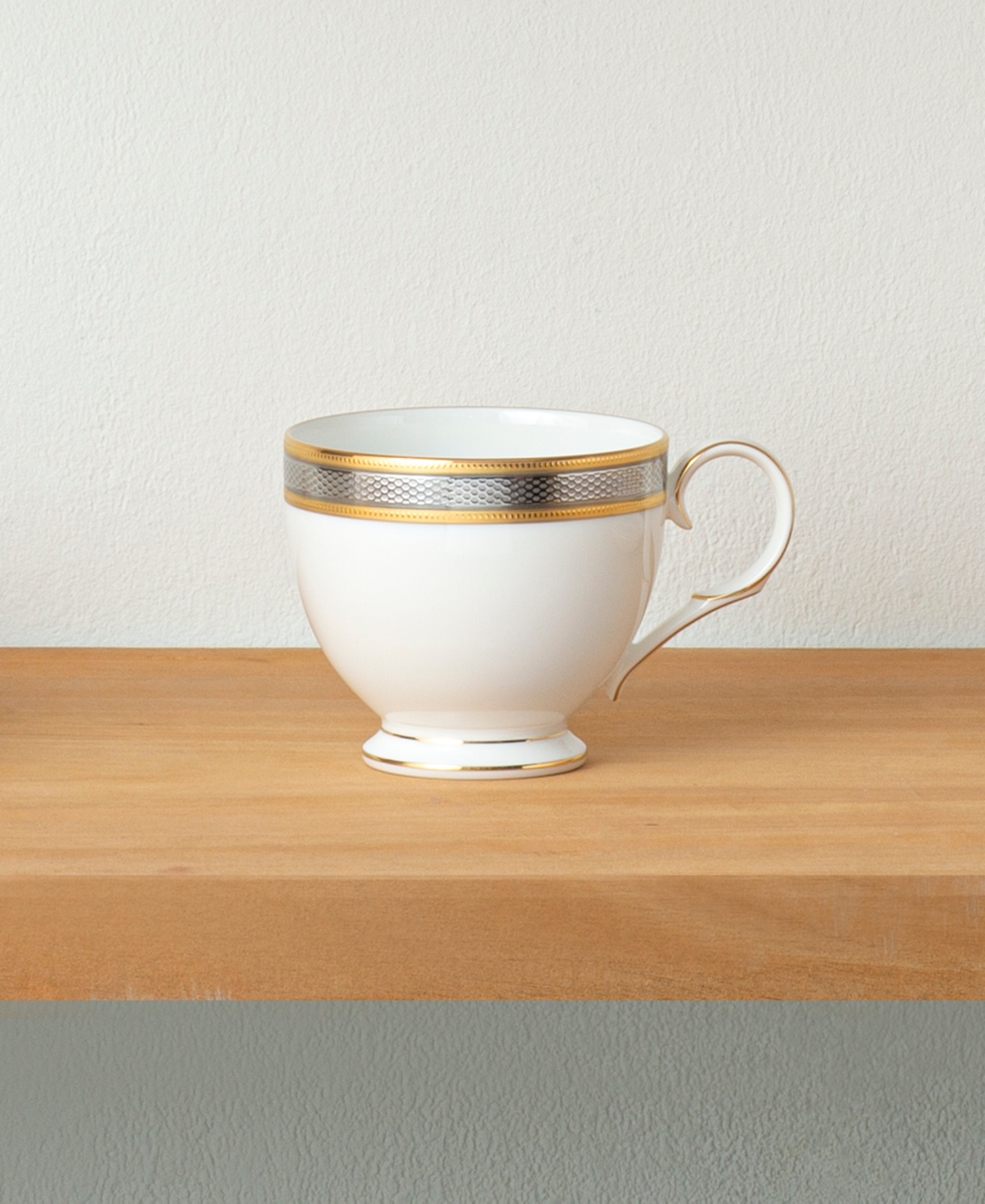 Noritake Brilliance Set of 4 Cups, Oz. -gold/platinum