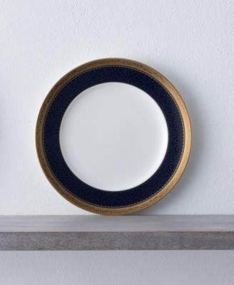 Odessa Cobalt Gold Set of 4 Salad Plates, 8.50"