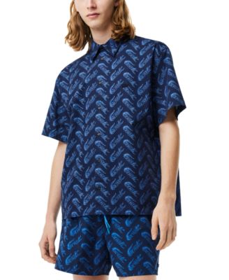 Lacoste - Men's Relaxed Fit Crocodile Pattern Shirt