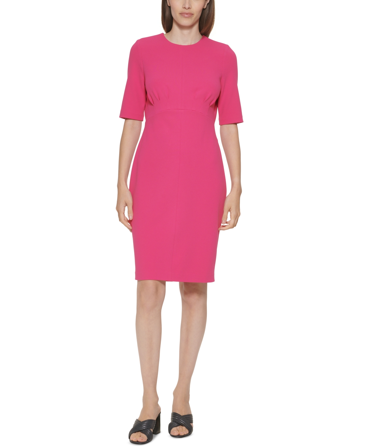 Calvin klein crepe top sheath dress