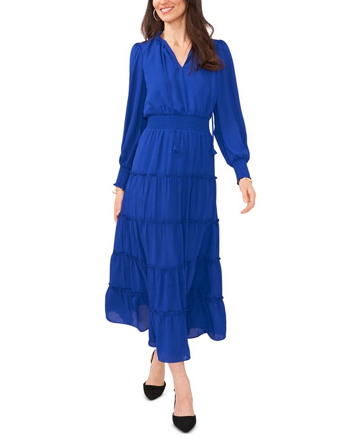 Macy's long clearance sleeve maxi dresses