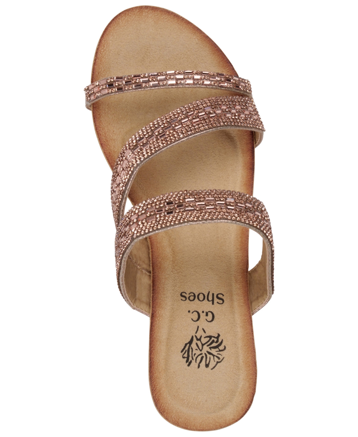 Gc Shoes Women's Mona Embellished Wedge Sandals