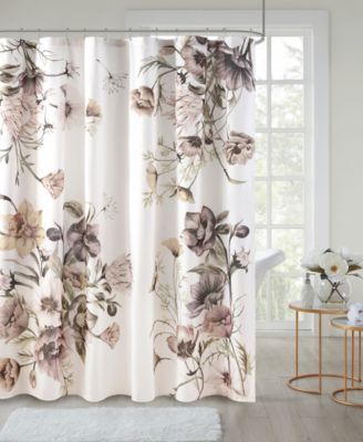 Cassandra Printed Cotton Shower Curtain, 72" x 72"