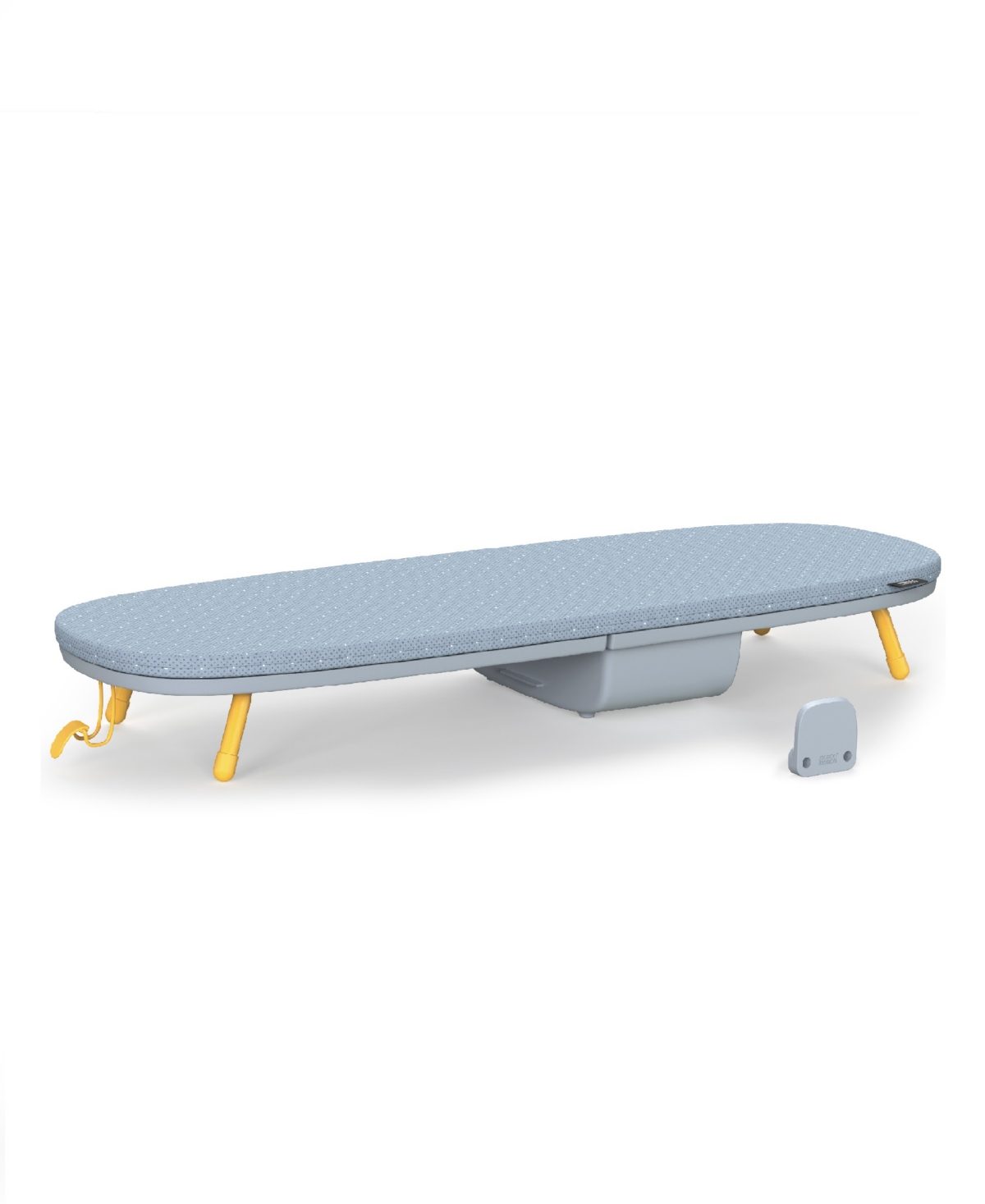 Pocket Folding Table-Top Ironing Board - Gray, Yellow