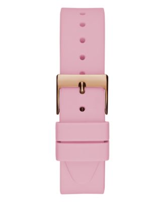 Women's Analog Pink Silicone Watch 38mm