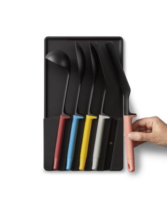 Elevate Utensils Store 5-Piece Utensil Set with in-Drawer Storage Tray