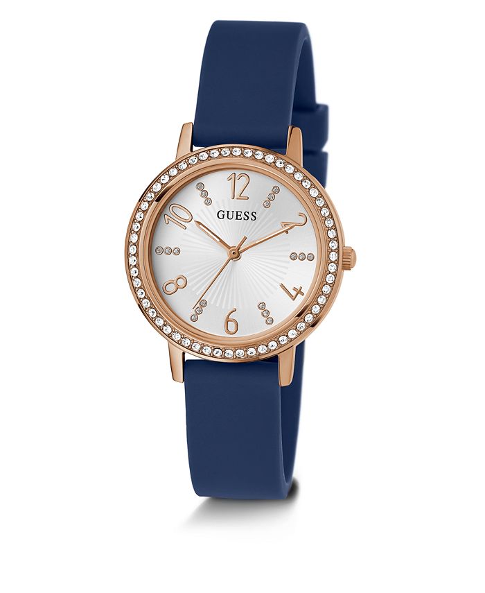 Guess Blue Resin Dress Watch