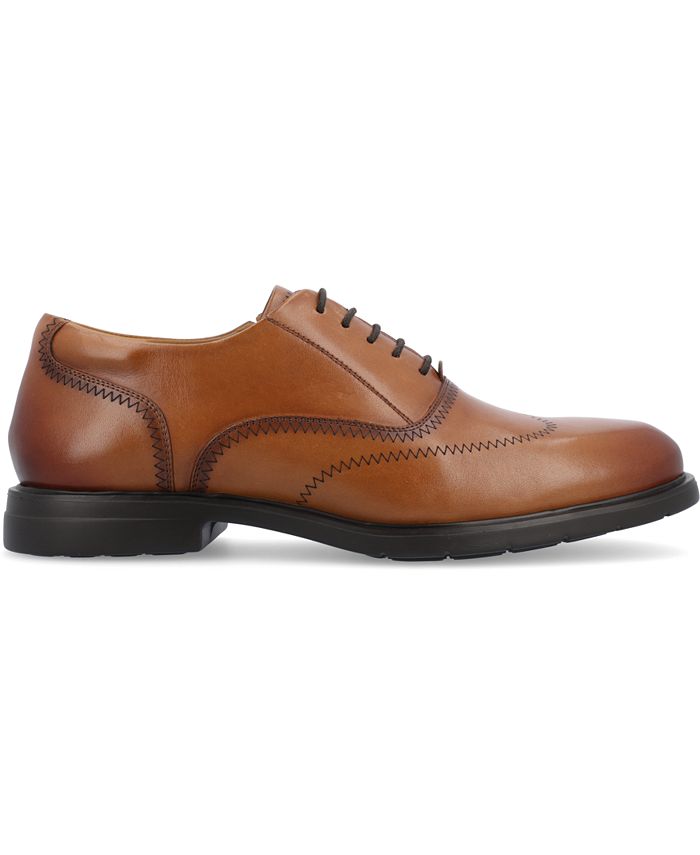 Stacy Baldwin Men's Wide Eee Width Wingtip Two Toned Dress All Leather 1920's Gangster Vintage Style Oxfords Red and White main image 1