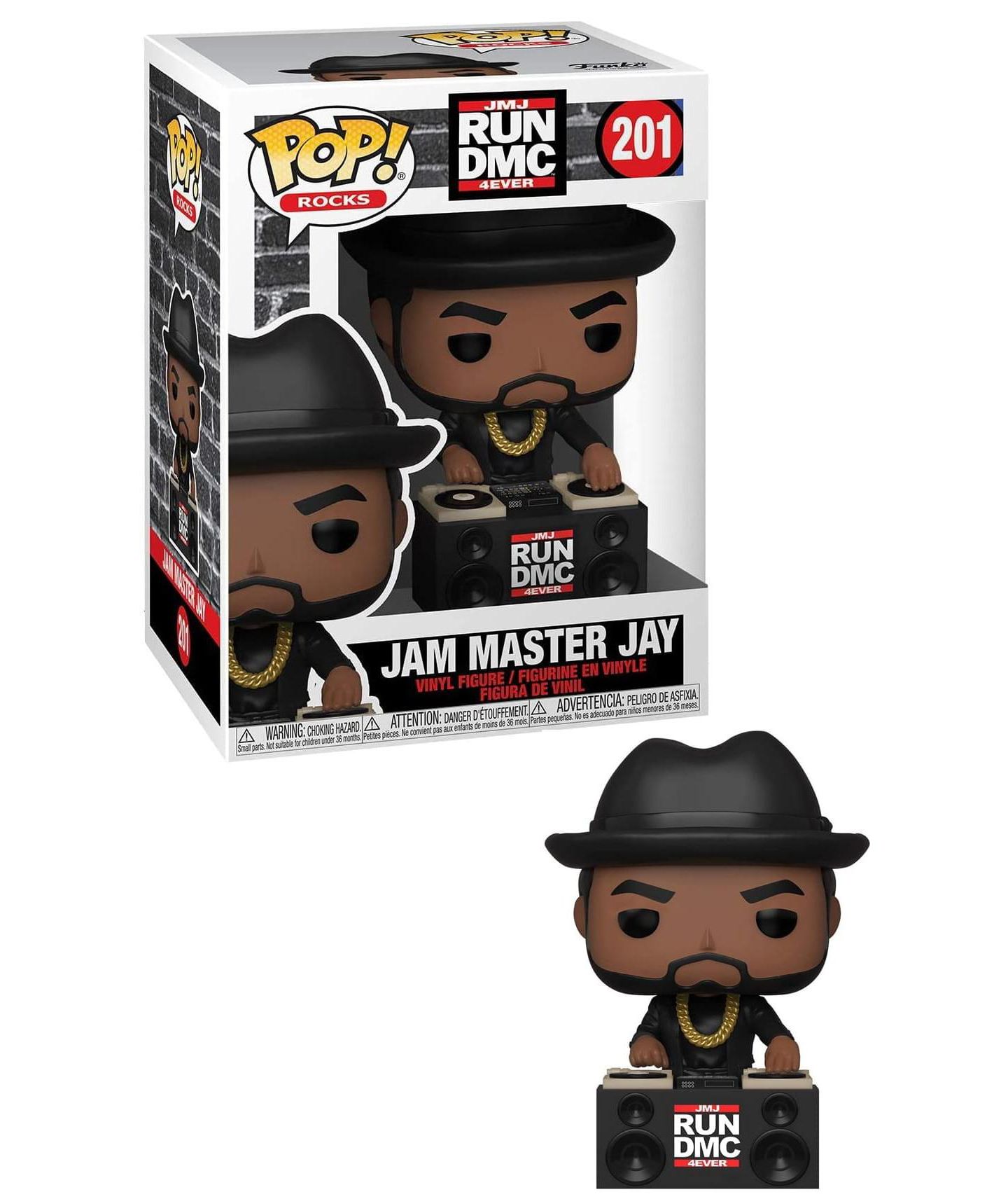 Детская фигурка Funko Run-DMC POP Vinyl Figure Jam Master Jay, цвет: Чёрный — фото 1