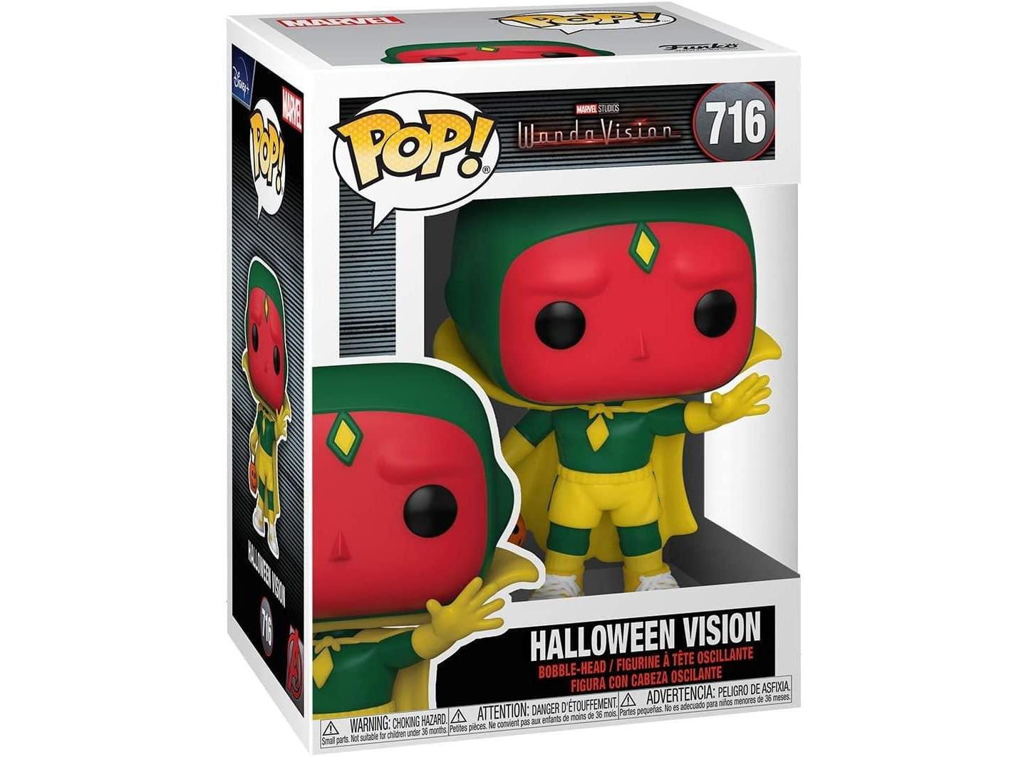 Детская фигурка Funko Marvel WandaVision POP Vinyl Figure Halloween Vision, цвет: Зелёный — фото 2