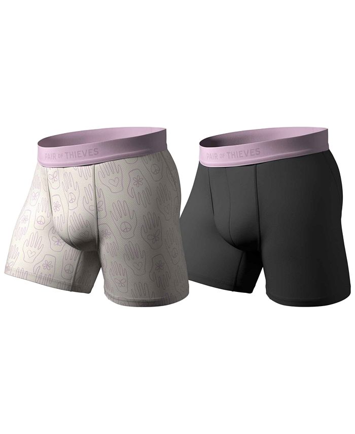 Pair of Thieves Men's Hustle Boxer Briefs - 2 Pack Performance Athletic  Underwear for Men : : Clothing, Shoes & Accessories