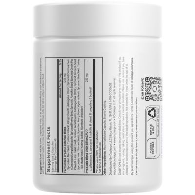 SBO Probiotics, 100 Billion CFUs Per Serving, Multi Strain Soil Based Organisms Blend and Organic Fermented Botanical Blend, Shelf-Stable, 90 Capsules