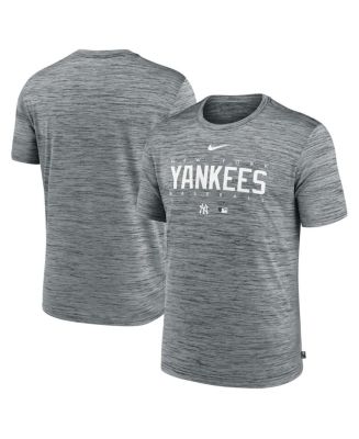 Men's New York Yankees Nike Heathered Charcoal Authentic Collection  Performance Long Sleeve T-Shirt