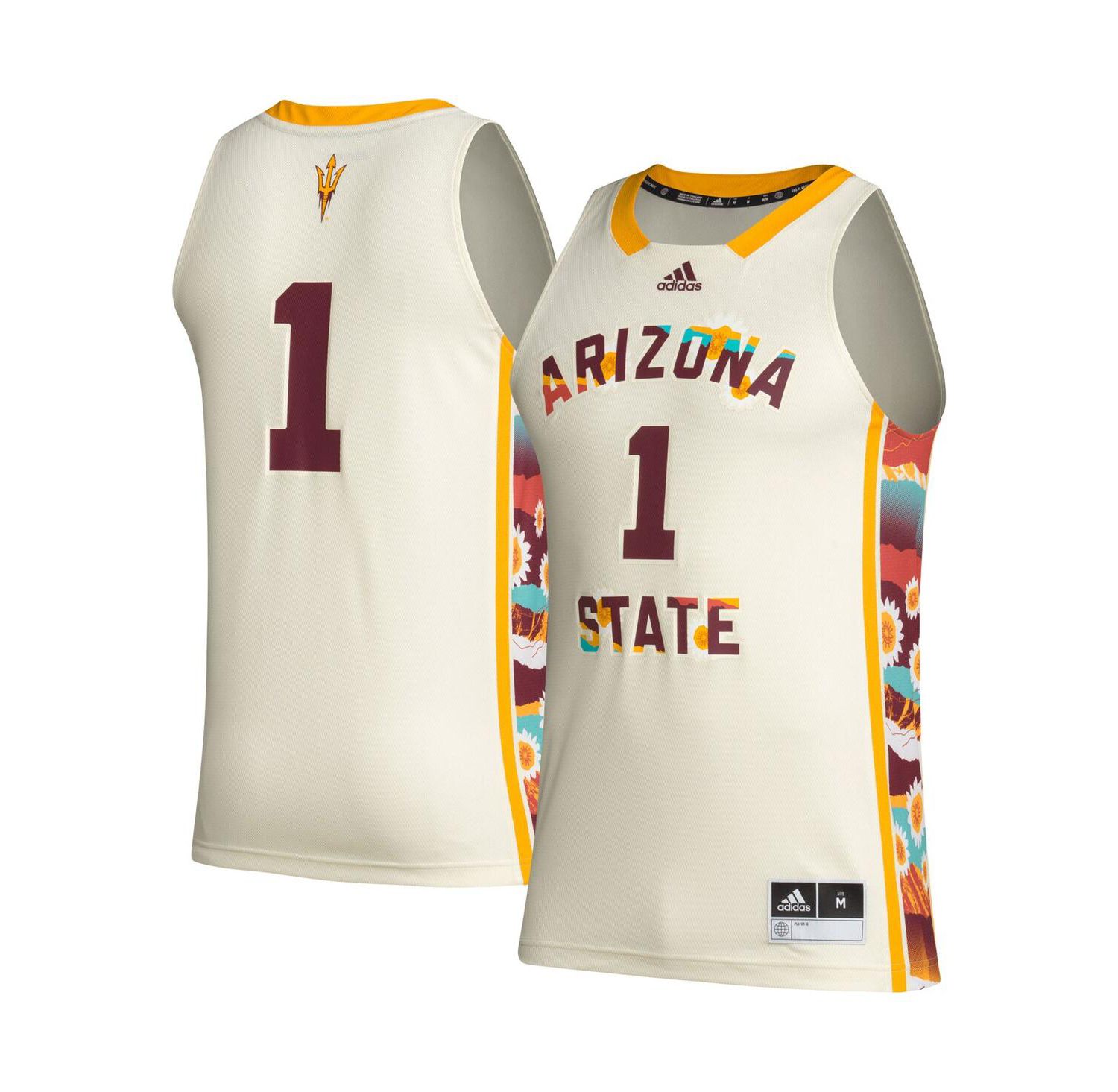 Men's #1 Khaki Arizona State Sun Devils Honoring Black Excellence Basketball Jersey