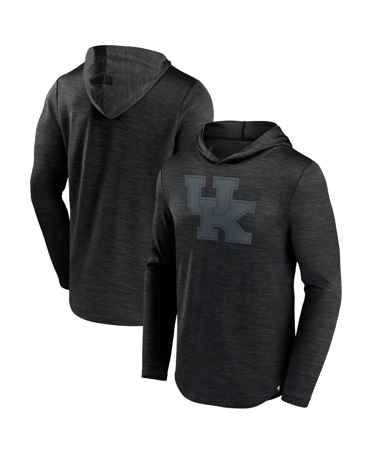 Fanatics Men's  Branded Heather Black North Carolina Tar Heels Transitional Hoodie T-shirt In Heather Black