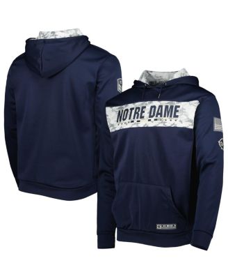Men's Navy Notre Dame Fighting Irish OHT Military-Inspired Appreciation Team Color Pullover Hoodie