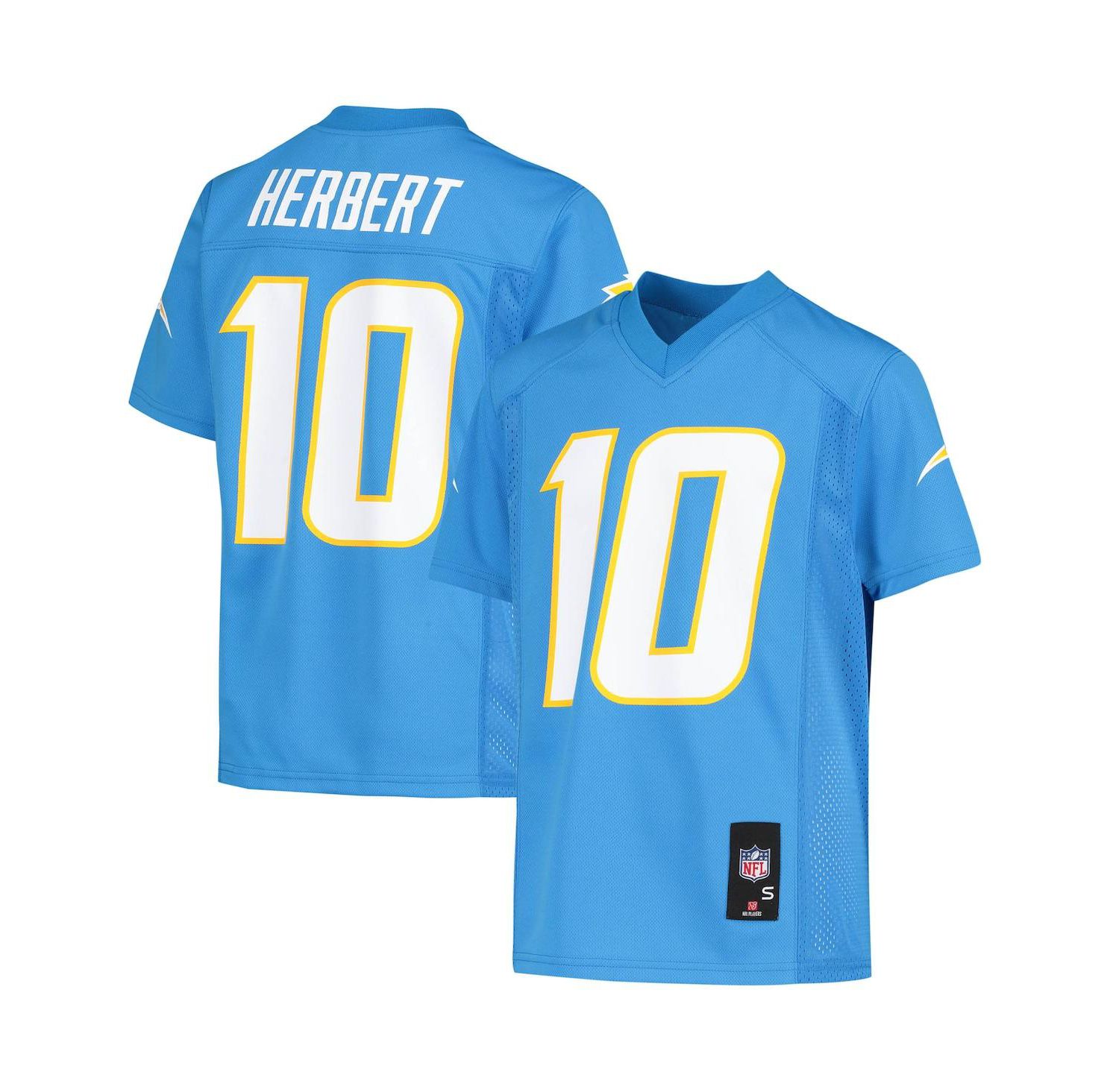 Big Boys Justin Herbert Powder Blue Los Angeles Chargers Replica Player Jersey