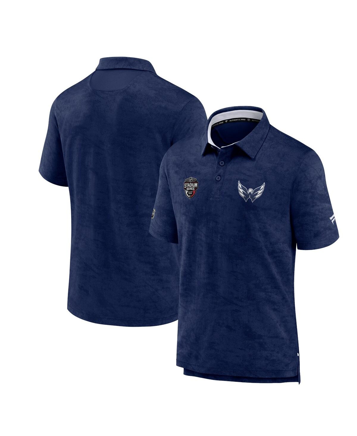 Shop Fanatics Men's  Navy Washington Capitals 2023 Nhl Stadium Series Authentic Pro Polo Shirt
