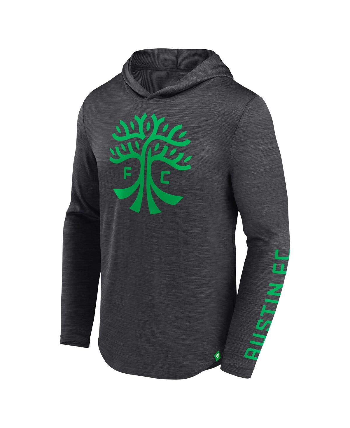 Men's FanaticsAustin Fc First Period Space-Dye Pullover Hoodie - Charcoal