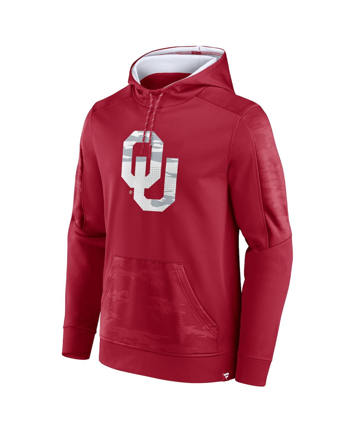 Men's FanaticsOklahoma Sooners On The Ball Pullover Hoodie - Crimson