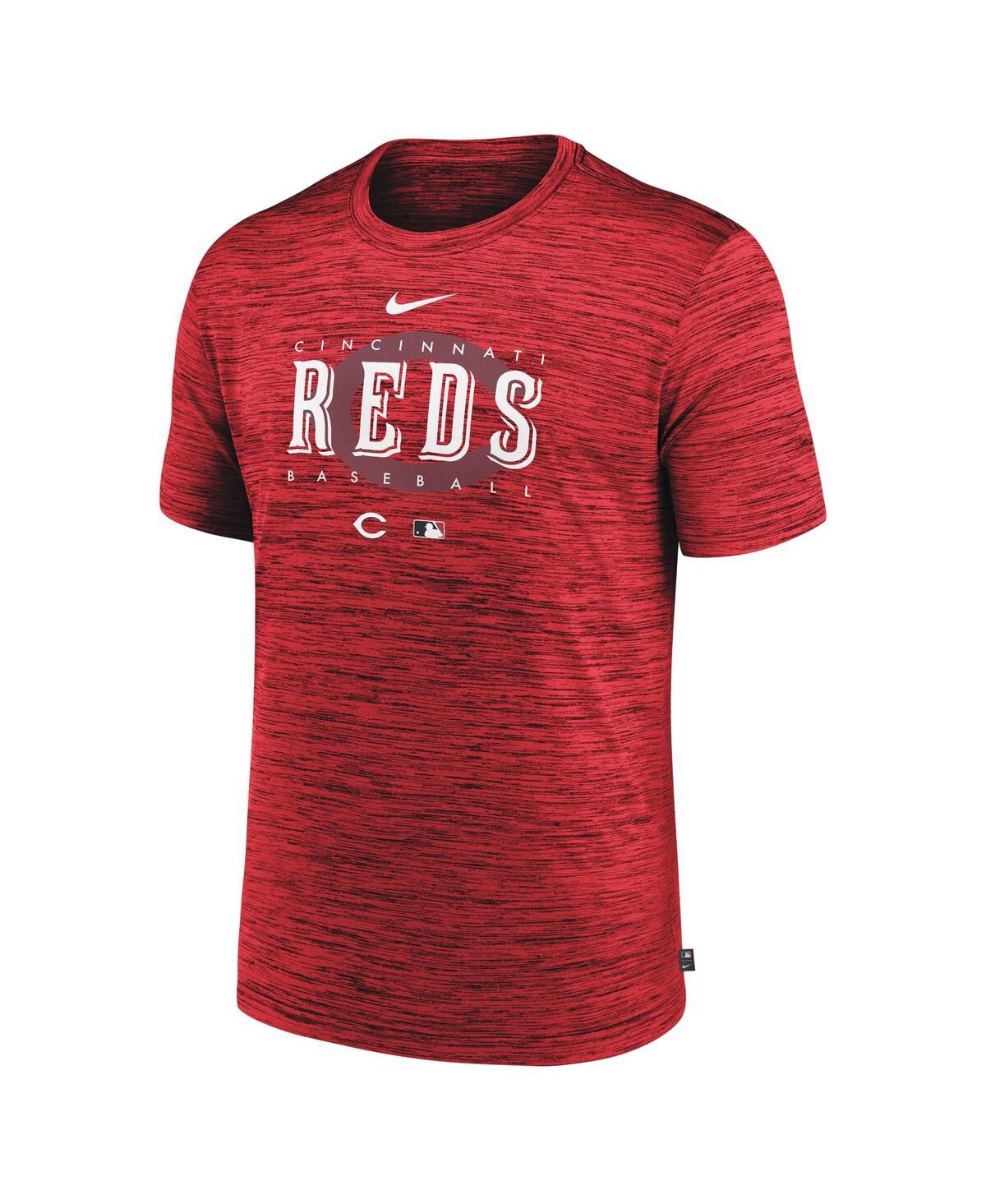 Shop Nike Men's  Red Cincinnati Reds Authentic Collection Velocity Performance Practice T-shirt