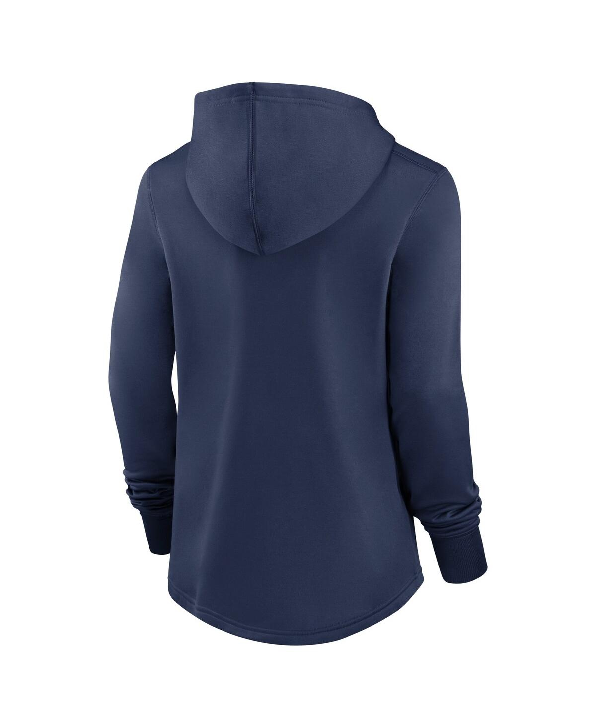 Nike Women's  Navy Milwaukee Brewers Authentic Collection Pregame Performance Pullover Hoodie In Navy