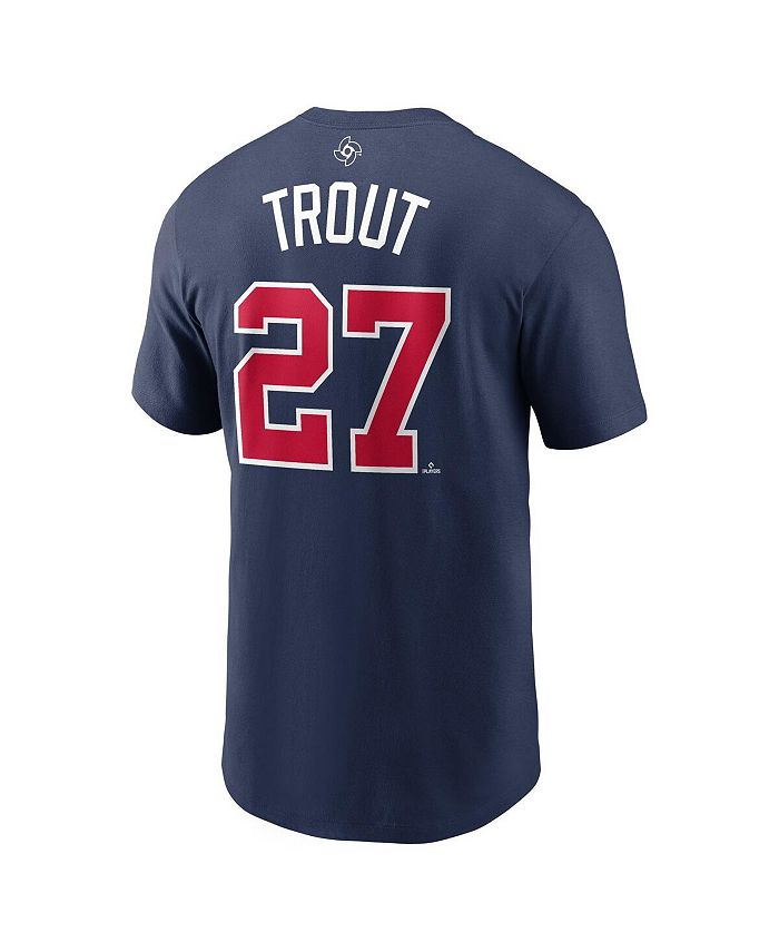 Men's USA Baseball Mike Trout Nike White 2023 World Baseball Classic Name &  Number T-Shirt