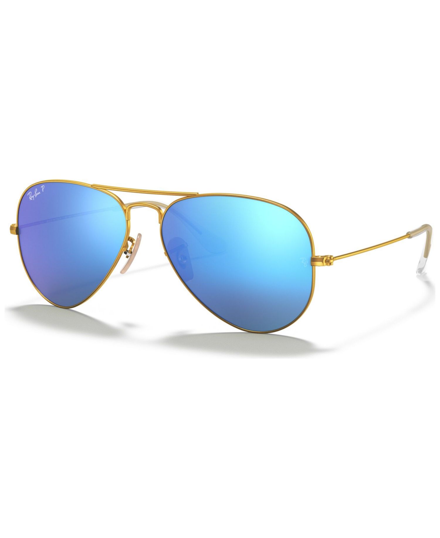 Unisex Polarized Aviator Mirror Sunglasses, RB3025