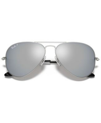 Unisex Polarized Aviator Mirror Sunglasses, RB3025