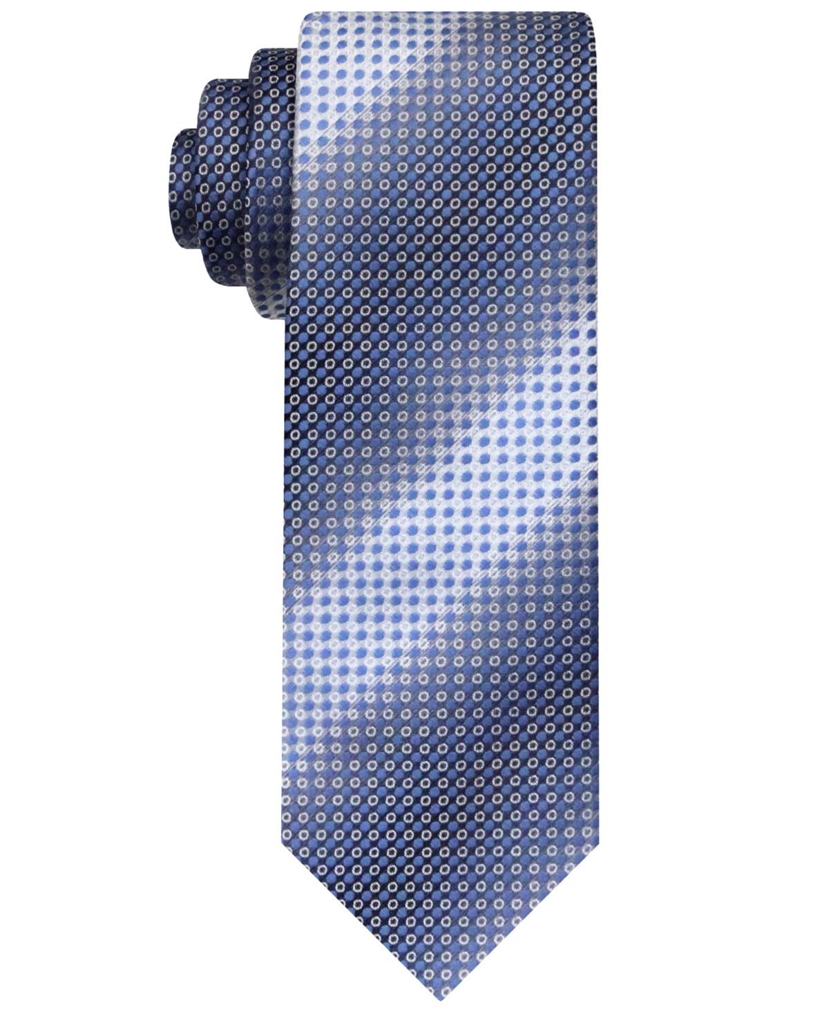 Van Heusen Men's Shaded Micro-dot Tie In Med Blue,sky Blue