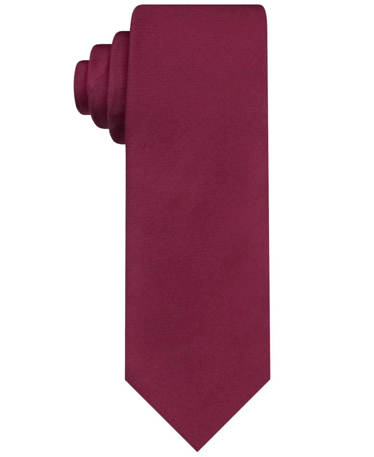 Van Heusen Men's Shaded Iridescent Solid Tie In Red