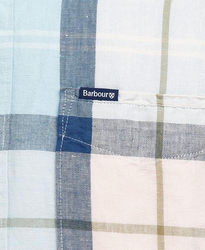 Barbour Men's Angus Tailored Plaid ShortSleeve Shirt Macy's