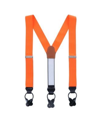 Men's Phoenix 38mm Grosgrain Non Stretch Ribbon Button End Suspenders