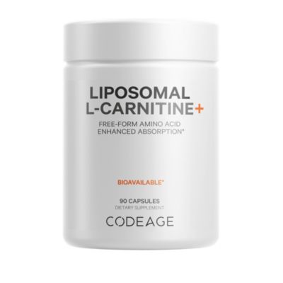 Liposomal L-Carnitine+ Supplement, 500 mg L-Carnitine L-Tartrate per Serving - Free-Form Amino Acid, Carnitine, Liposomal Delivery 90 Capsules