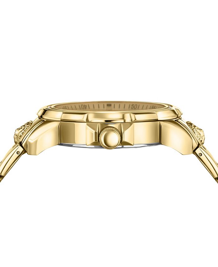Versus Versace Men's 6E Arrondissement Gold Ion Plated Bracelet Watch ...