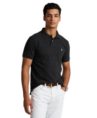 Men's Custom Slim-Fit Mesh Polo Shirt